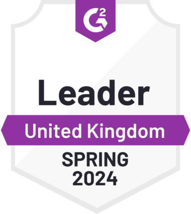 G2 Badge for Klaviyo as a Leader in categpry of Email Template Builder for Spring 2024