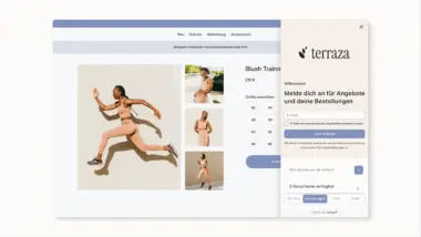 Customer Hub mit eingehenden Bestellungen, Gutscheinen, empfohlenen Produkten und einem Shopify-Shop-Erlebnis
