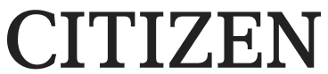 CITIZEN logo in charcoal font.