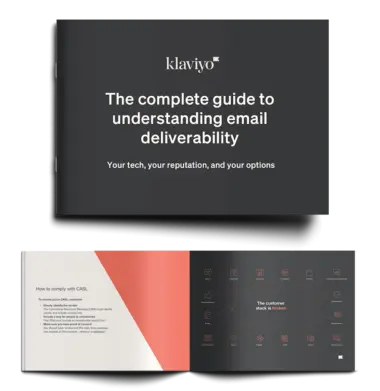 Pictorial samples of Klaviyos book The complete guide to understanding email deliverability